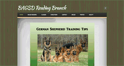 Desktop Screenshot of germanshepherdtrainingreading.com