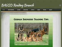 Tablet Screenshot of germanshepherdtrainingreading.com